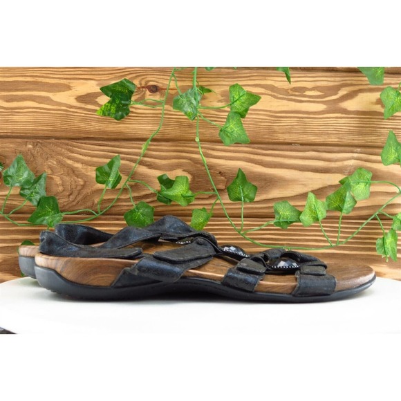 Orthaheel Sz 11 M Black Strappy Synthetic‎ Women Sandals - Picture 4 of 7